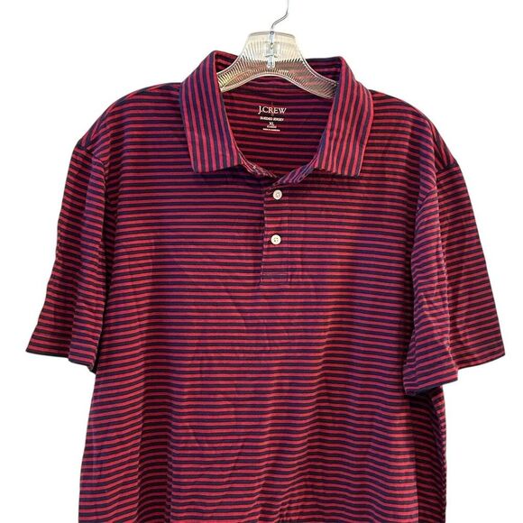 J.Crew Men's XL Striped Polo Shirt Multicolor Short Sleeve Casual - Picture 2 of 8